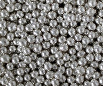 Picture of SILVER SUGAR PEARLS 4MM X 1 G MIN 50G